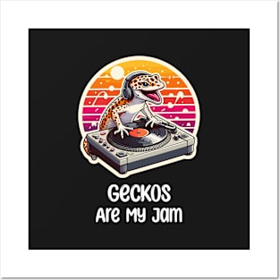 Gecko Music Pun Posters and Art